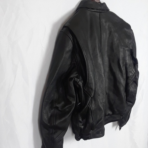 TORQUE STAR Leather Jacket men's Large - Picture 3 of 8